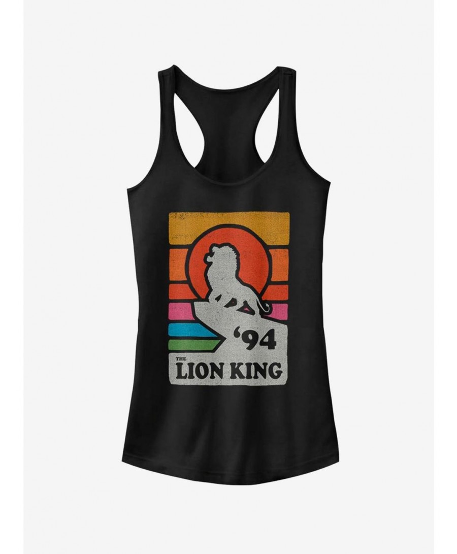 Pre-sale Discount Disney The Lion King Vintage Rainbow Girls Tank $8.96 Tanks