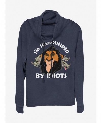 High Quality Disney The Lion King Surly Scar Cowl Neck Long-Sleeve Girls Top $10.78 Tops