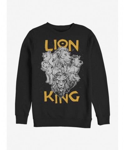 Limited Time Special Disney The Lion King 2019 Cast Photo Sweatshirt $14.17 Sweatshirts