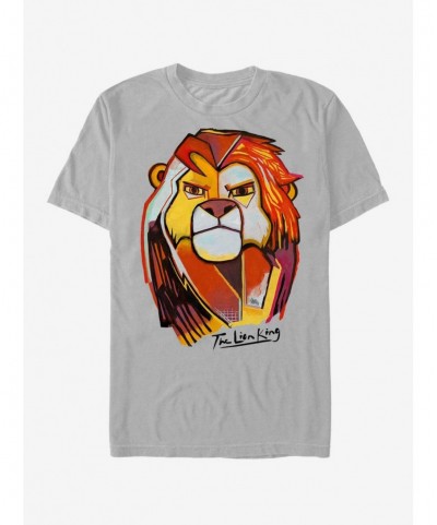 Exclusive Price Disney The Lion King Simba Abstract T-Shirt $9.37 T-Shirts