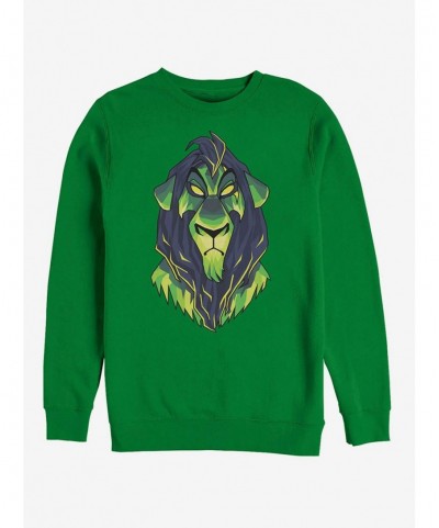 Big Sale Disney Lion King Scary Geometric Scar Sweatshirt $13.58 Sweatshirts