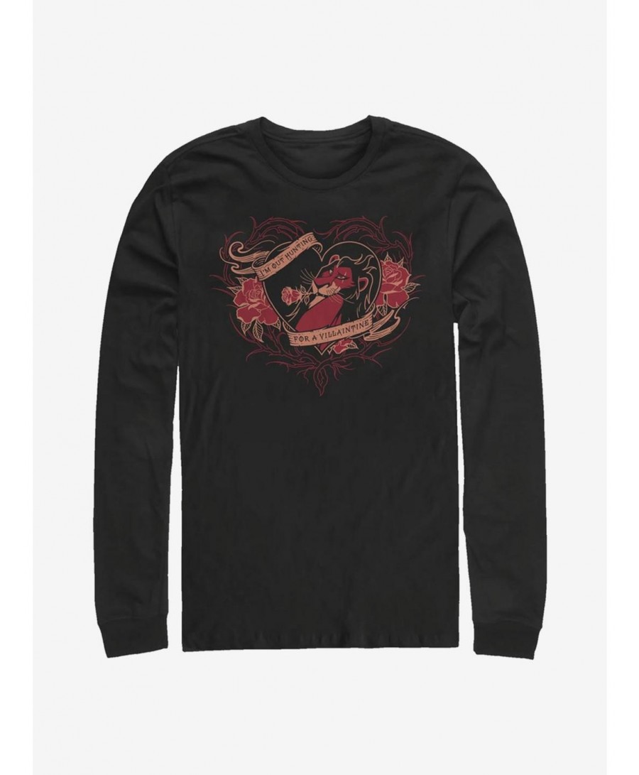 Flash Deal Disney The Lion King Hunting For Valentines Long-Sleeve T-Shirt $11.32 T-Shirts