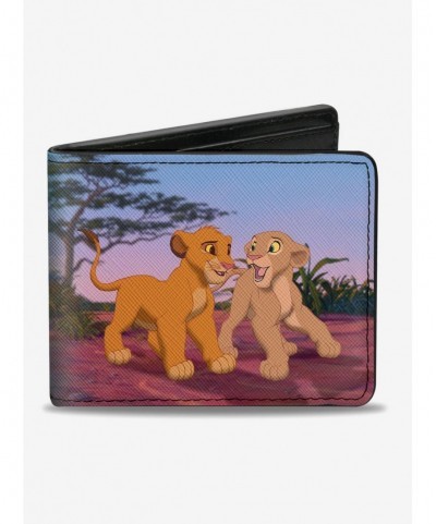 Pre-sale Disney The Lion King Young Simba Nala Bifold Wallet $8.78 Wallets