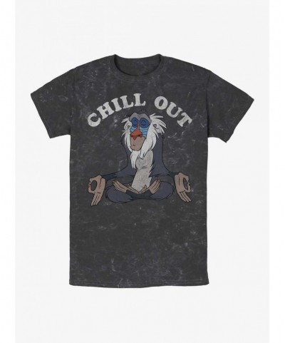 Hot Selling Disney The Lion King Chill Out Rafiki Mineral Wash T-Shirt $7.67 T-Shirts