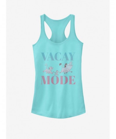 Cheap Sale Disney The Lion King Vacay Mode Girls Tank $7.97 Tanks